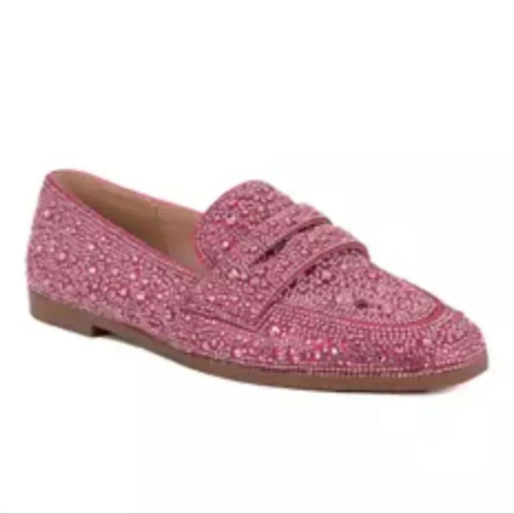 BRAND NEW SUGAR CARVIAR STUDDED SLIP ON LOAFERS